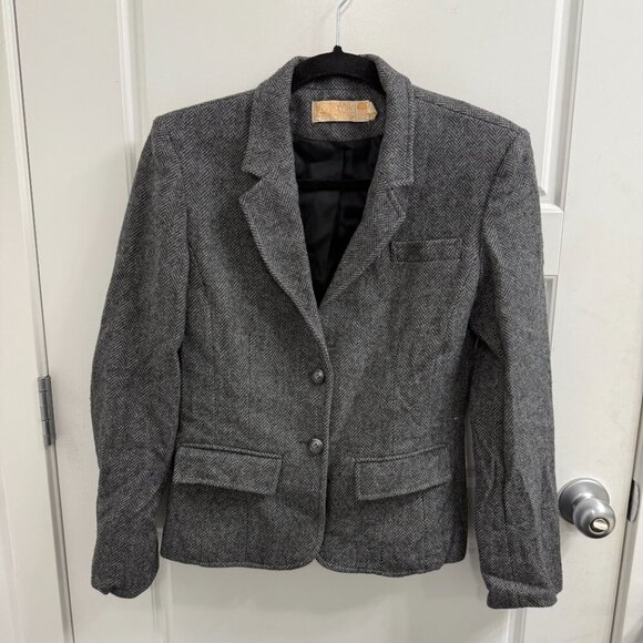 Pendleton 100% Virgin Wool 2 Button Blazer Size 6 Gray - Picture 2 of 4